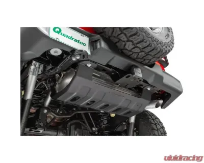 Quadratec Aluminum Modular Muffler Skid Plate Black Jeep Wrangler 2018-2021 - 12500 0209